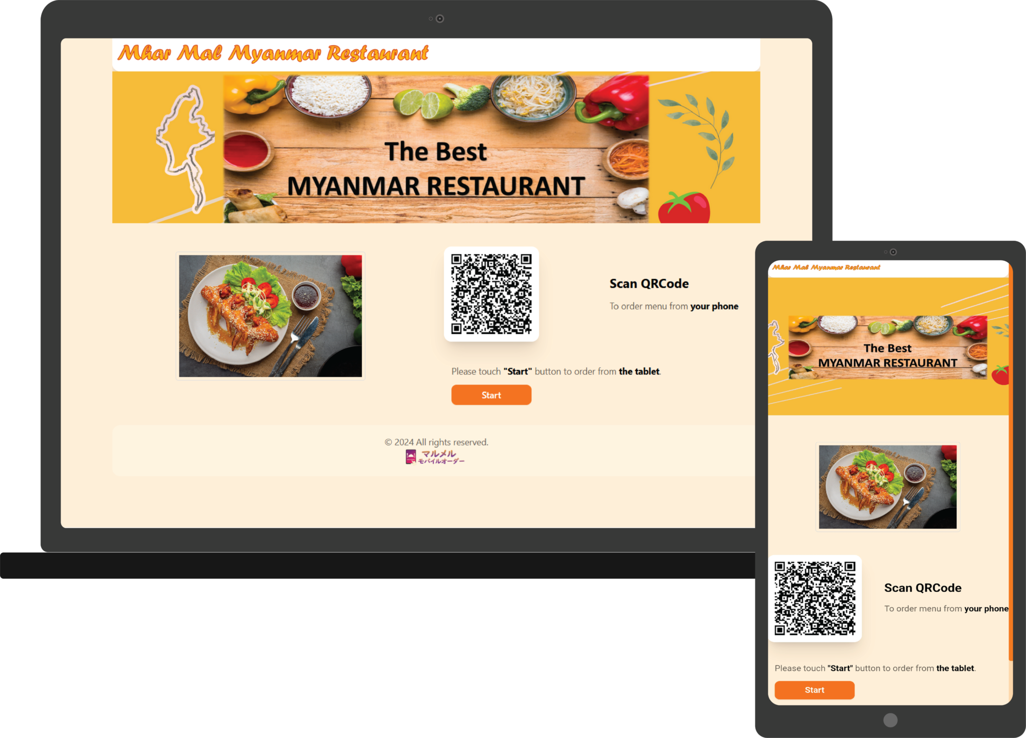 Restaurant Mobile Order Service - KeisuuGiken